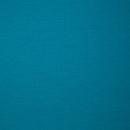 Stoffkante des Baumwolljersey Vanessa Uni in Aqua 746, einfarbiges Türkisgrün